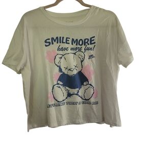Grayson Social Teddy Bear Crop Top